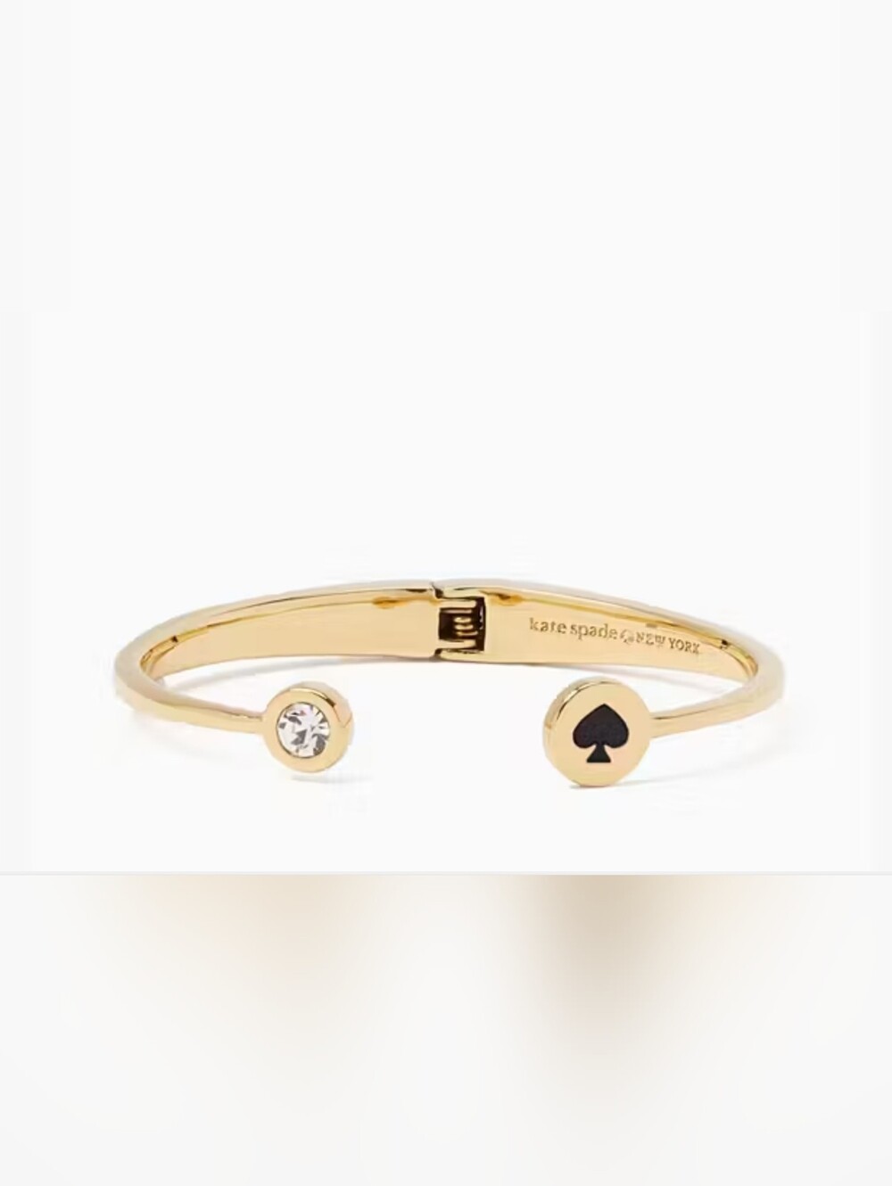 (1770) NWT KATE SPADE Spot The Spade Open Hinge Bangle